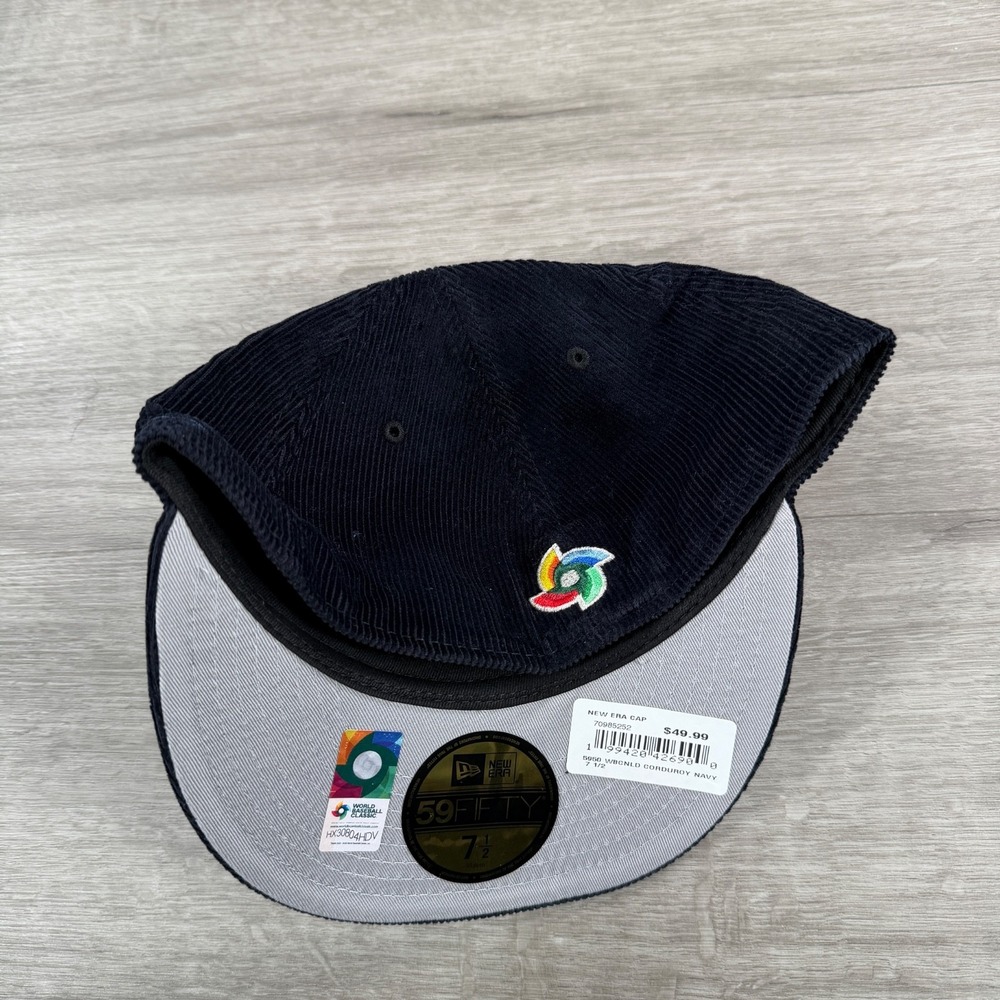 2026 WBC Netherlands Fitted Hat New Era 59FIFTY Corduroy Size 7 1/2 Baseball - Picture 3 of 6